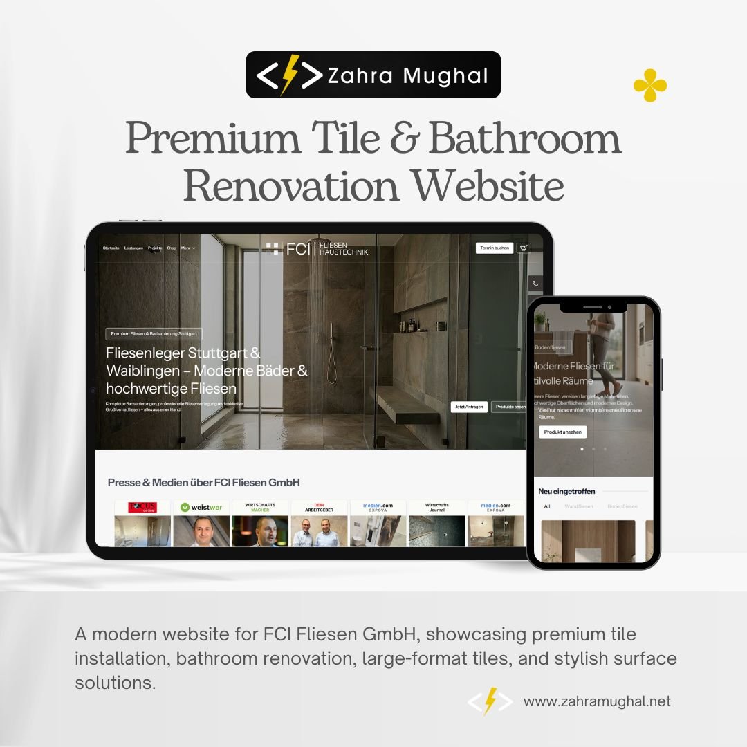 Tile & Bathroom Renovation Website