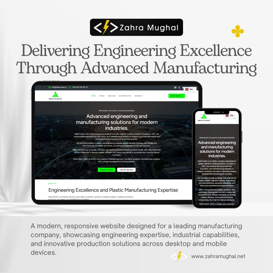 Delta Plastic Manufacturing Website